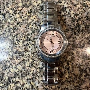 Citizen Eco-Drive Watch, Pink Face